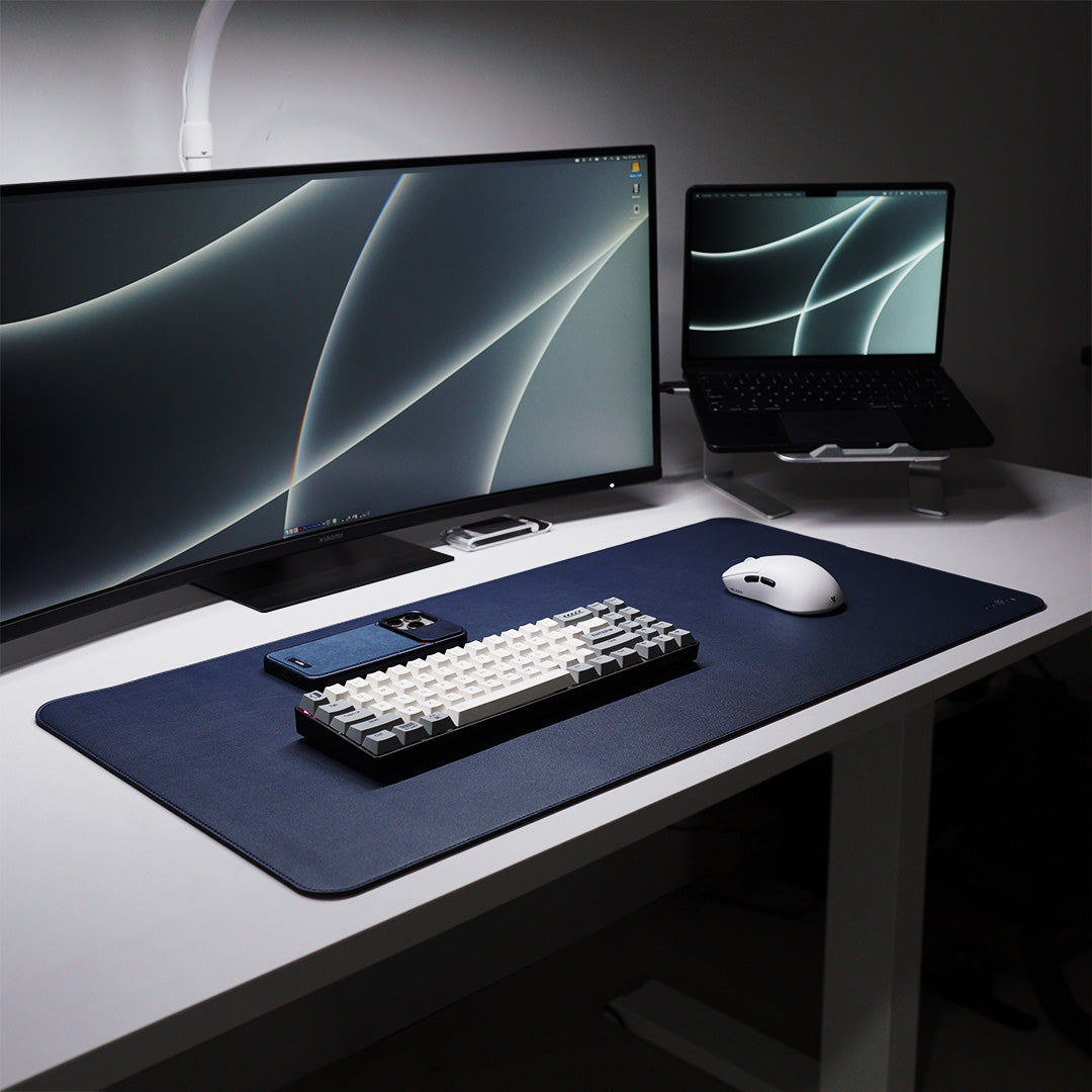 Desk Mat Leather PU + Rubber